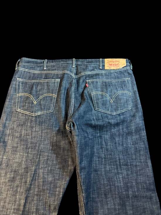 NWT Levi’s 501 Button Fly Straight Jeans W42x30 Oversized Boyfriend Fit - Picture 11 of 14